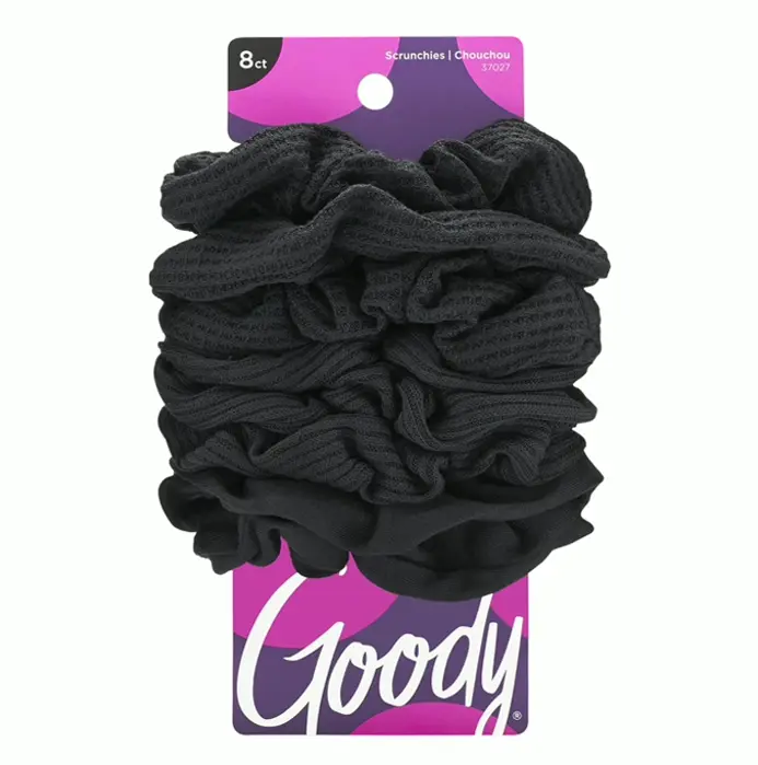 Ladies' Ouchless Hair Ties - Set of 8 Black Pieces