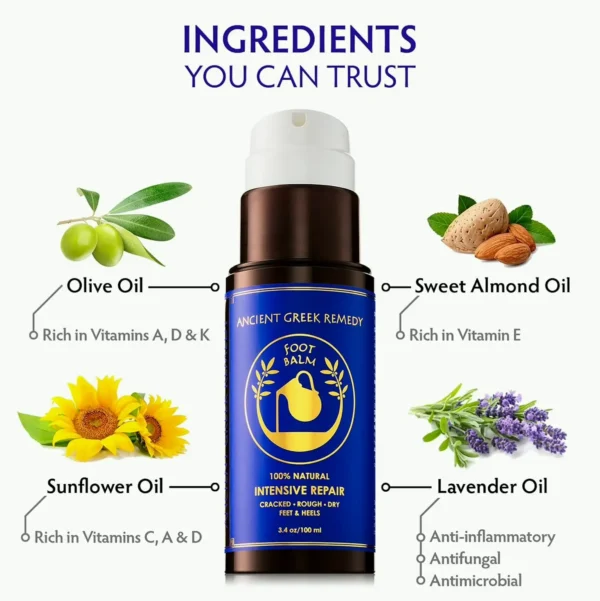 Natural Foot Cream for Cracked Heels - Lavender Oil