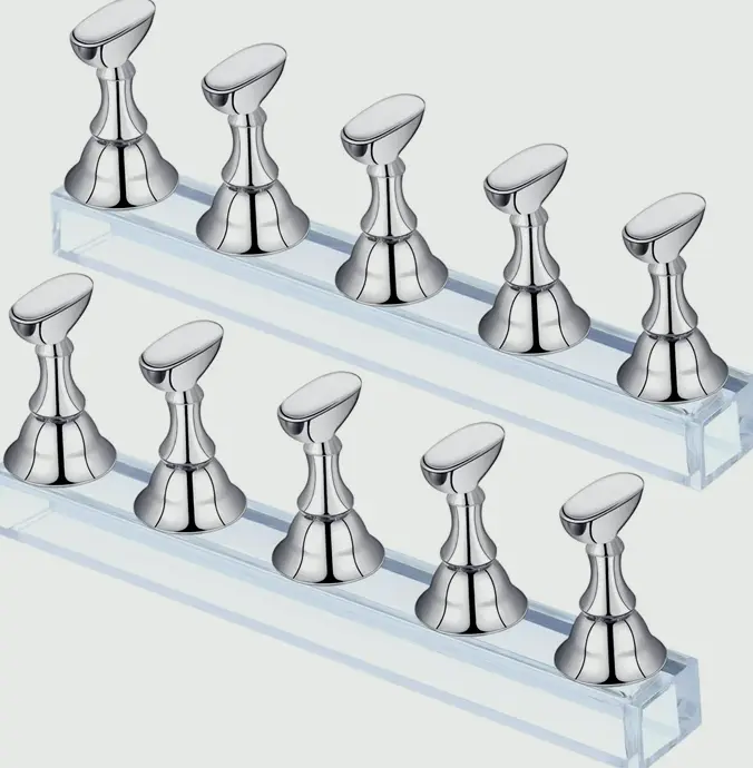 Blulu's 2 Sets Acrylic Nail Practice Holder