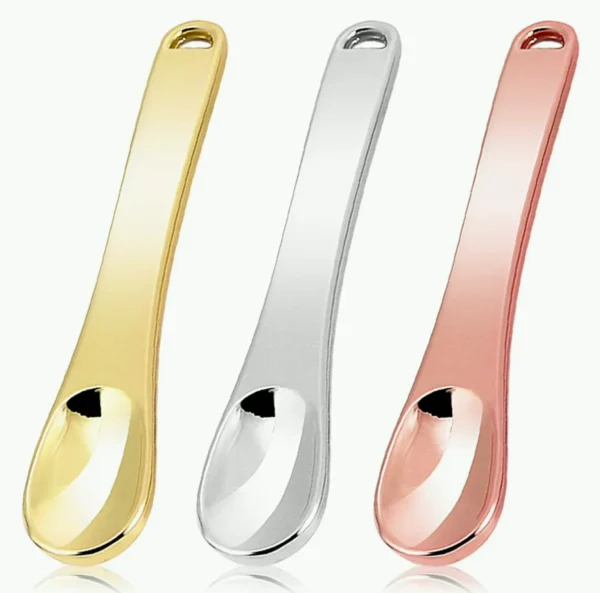 Small Metal Cosmetic Spatula for Skin Care