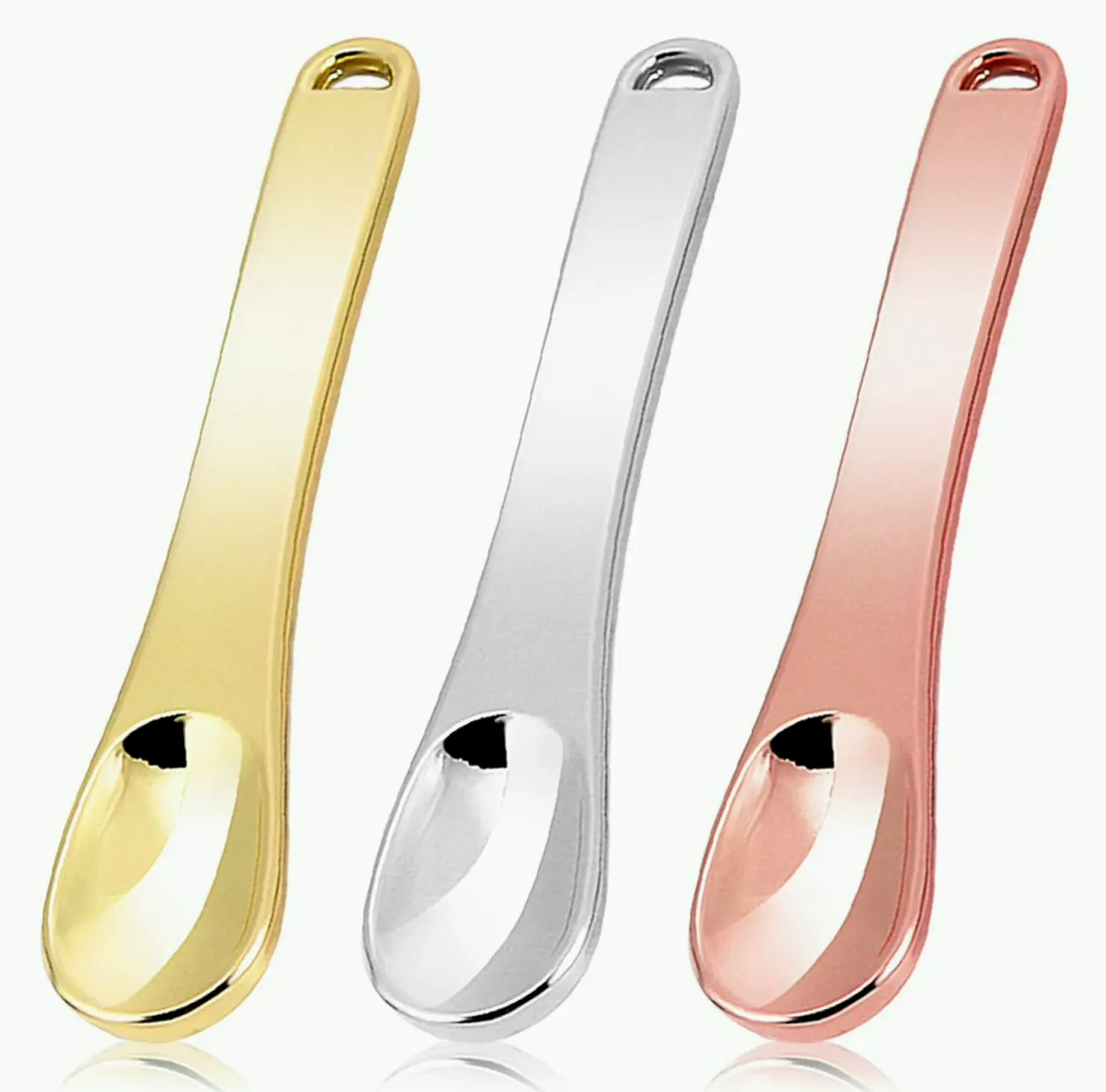 Small Metal Cosmetic Spatula for Skin Care
