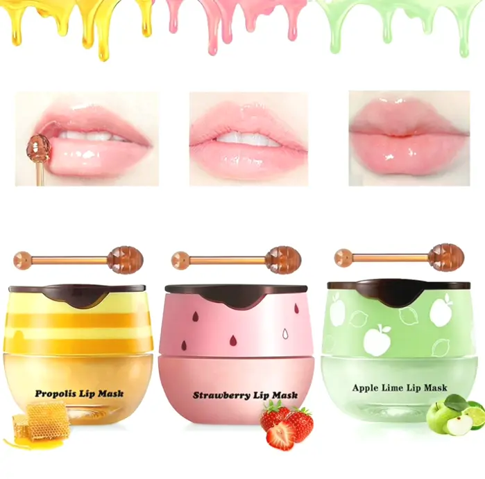 3-piece Honey Balm Set: Strawberry