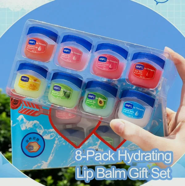Lip Balm Set, 8 Pieces Hydrating Flavored Set