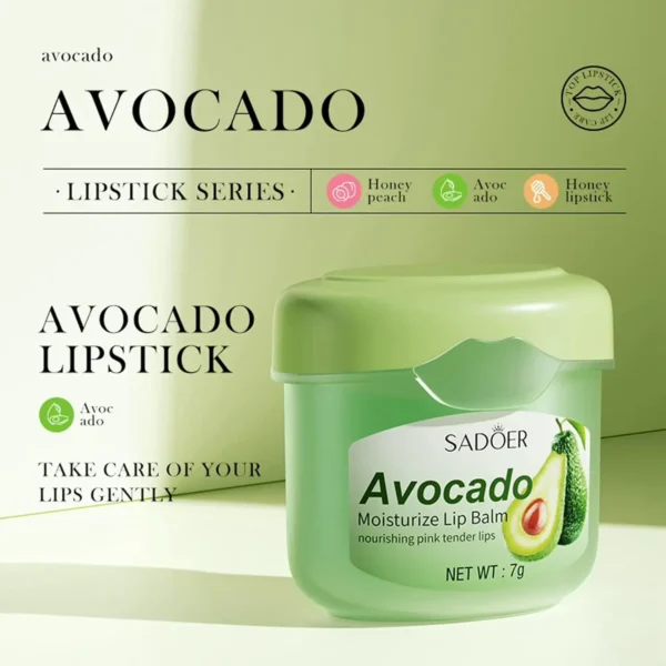 Avocado-based Lip Balm, Hydrating for Dry Crack Lips