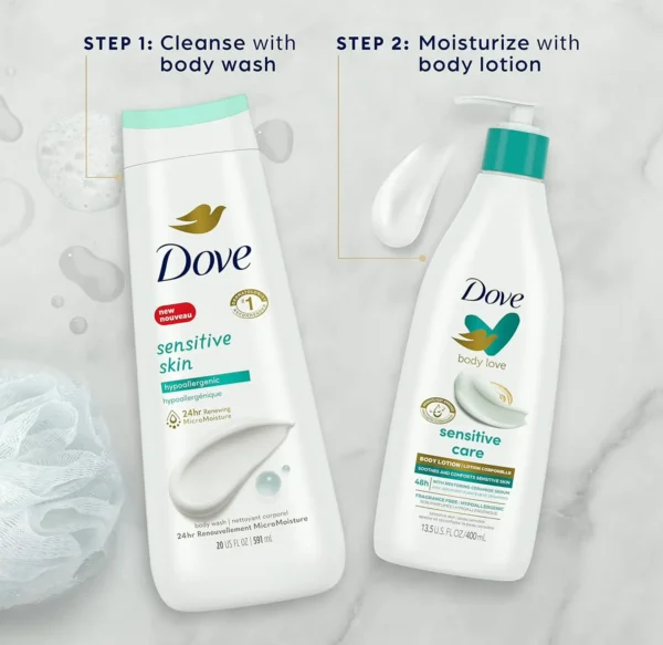 Dove Care Lotion Bundle of 3, 13.5 oz