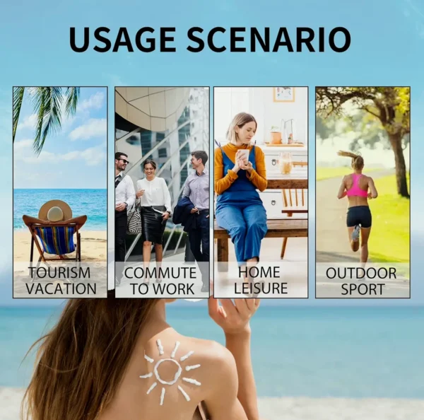 Colored Facial Sunscreen SPF 50+ Moisturizing Compact Size