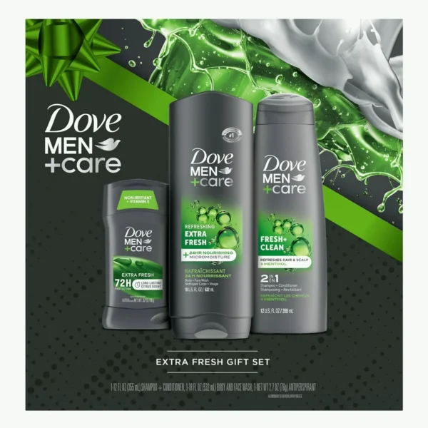 Dove Care Gift Set - Shampoo & Conditioner 2-in-1, Face Wash