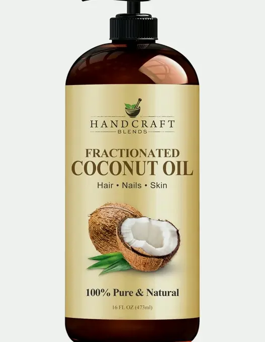 Pure Fractionated Coconut Oil for Skin & Hair - 16 Oz