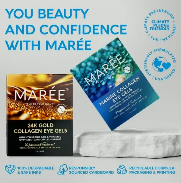 MAREE's Under-Eye Pads - Minimize Puffiness & Wrinkles with Ocean Collagen