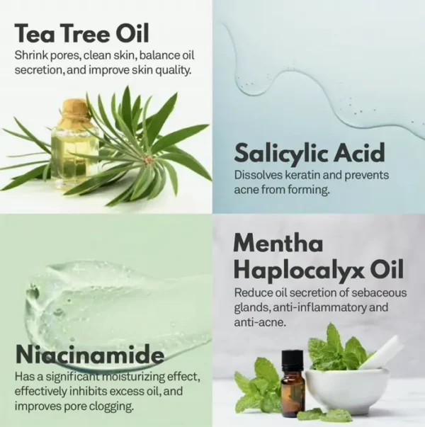 Body Acne Spray: Salicylic Acid, Tea Tree Oil & Niacinamide, 4 oz