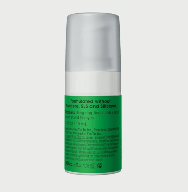 Cucumber Daily Eye Cream, Hydrating & Fast-Absorbing, 0.5 oz