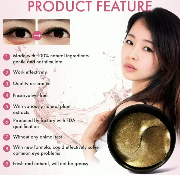 Asian 24K Under Eye Masks (60pcs)