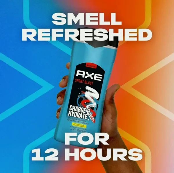 AXE Refreshing Citrusy Men's Body Wash, 16 Ounces