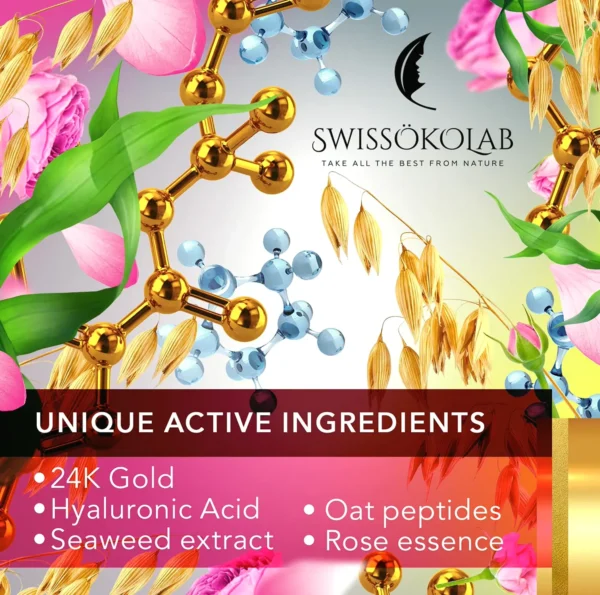 SWISSÖKOLAB Gold Under Eye Patches for Dark Circles