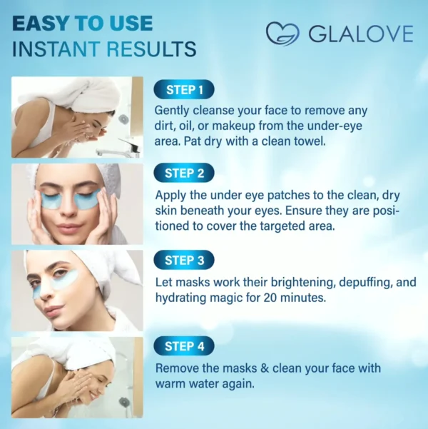 Eye Patches to Swollen Eyes, Sixty Count Collagen Pads Mask