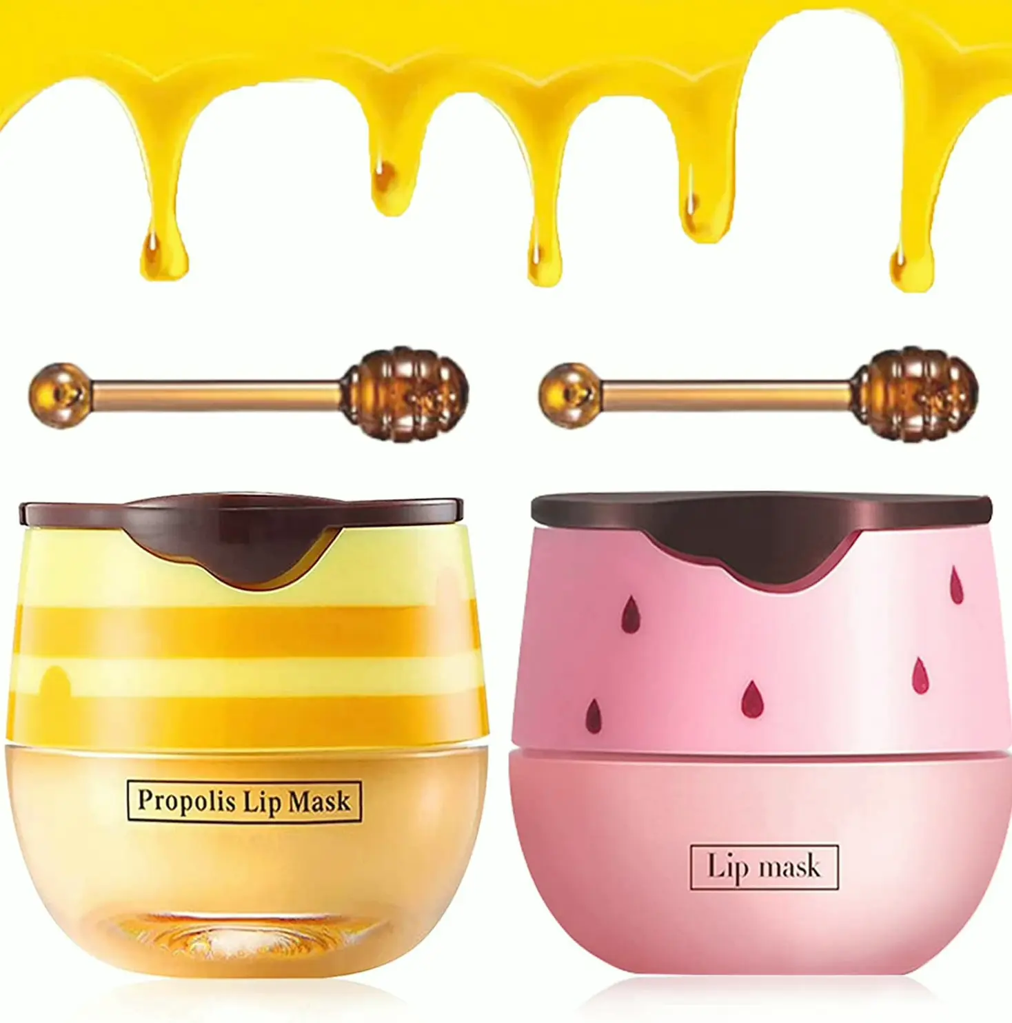 Two-Pack Bee Lip with Exfoliator Brush