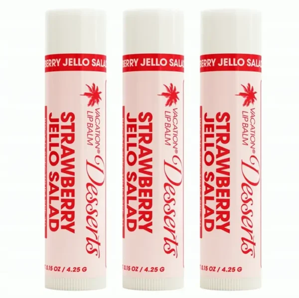 Holiday Strawberry Gelatin SPF 30 Lip Balm Trio