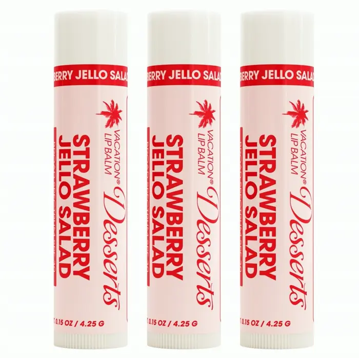 Holiday Strawberry Gelatin SPF 30 Lip Balm Trio