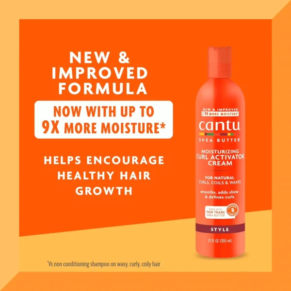 Cantu's Wave Enhancer Lotion infused with Shea Butter for Curls, 12 oz
