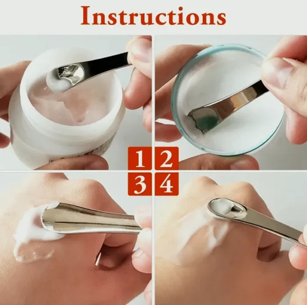 Small Metal Cosmetic Spatula for Skin Care