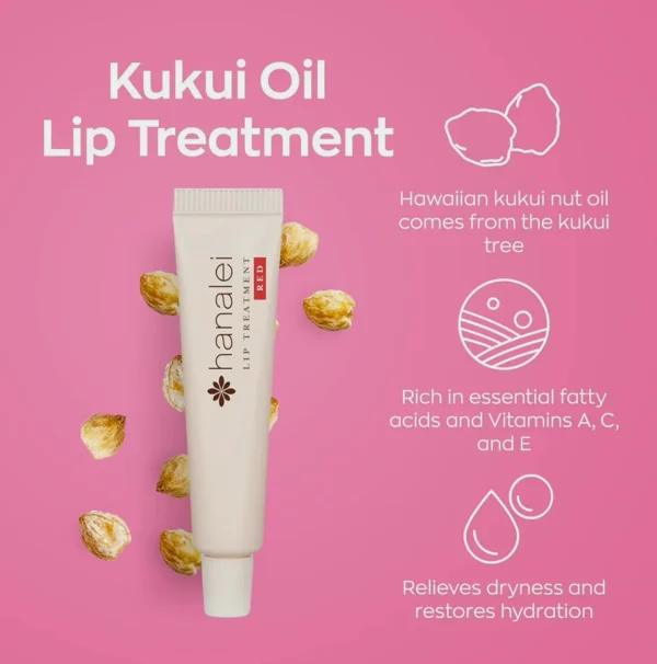 Mini Lip Balm Set for Dry Lips Blended with Kukui Oil