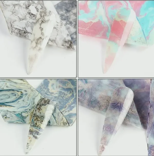 Marble Nail Transfer Stickers, Marble Sheets Paper