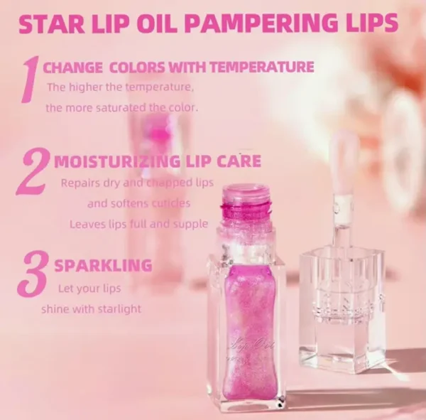 Shade Shifting Lips Oil - Hydrating, Big Applicator, 3PCS