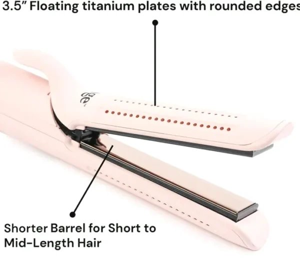 L'ANGE Hair Le Duo Full Air Flow Straightener | 2-in-1 Curler Wand & Titanium Hair Iron