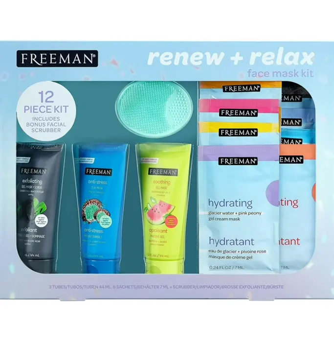 Freeman Limited Edition Facial Mask Kit, 12-Piece Skincare Set