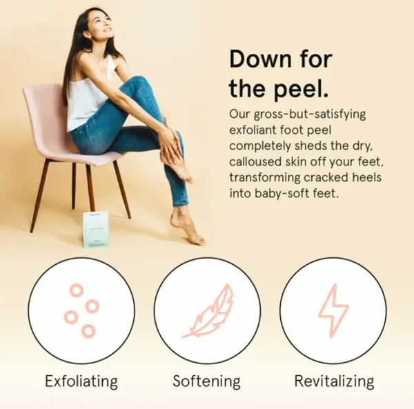 Top-rated Foot Peel Mask - 4 Pairs Unscented