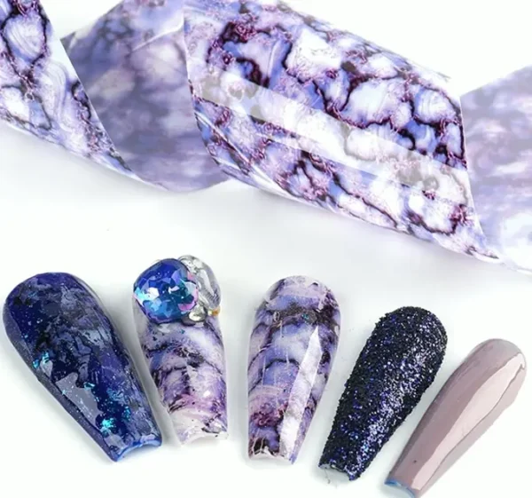Marble Nail Transfer Stickers, Marble Sheets Paper