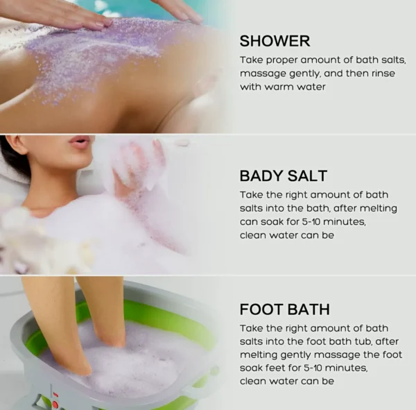 Feet Soak Bath with Epsom Salt for Spa
