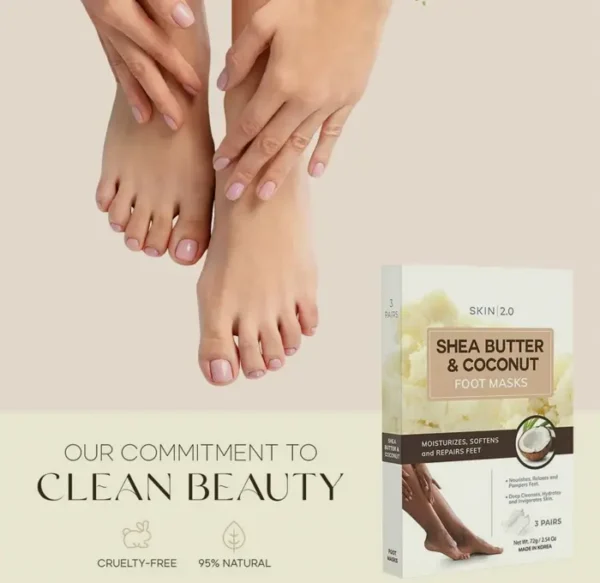 Butter Foot Masks: Moisturizing Socks for Cracked Heels - 3 Pairs