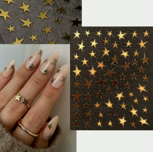 Set Shiny Nail Stickers