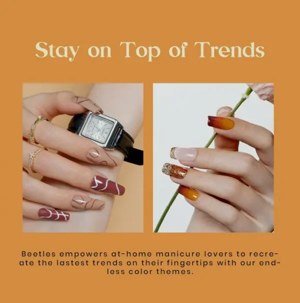 Nail Gel Lacquer Set, Mocha Brown Shades
