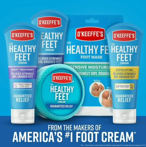 OK Foot Foot Lotion, Relief for Cracked Heels, 7.0 oz Tube