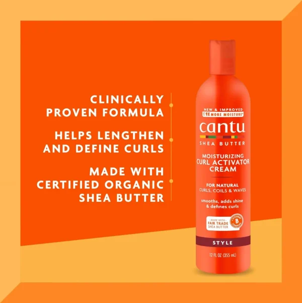 Cantu's Wave Enhancer Lotion infused with Shea Butter for Curls, 12 oz