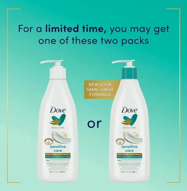 Dove Care Lotion Bundle of 3, 13.5 oz