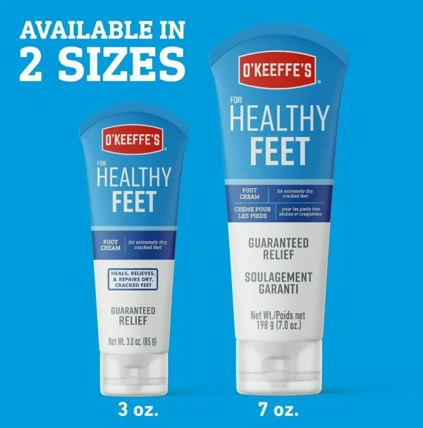 OK Foot Foot Lotion, Relief for Cracked Heels, 7.0 oz Tube