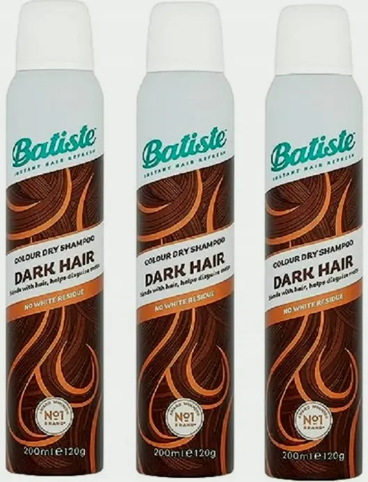 Batiste Hair Refresh Spray, Dark Brown 6.73 oz (Pack of 3)