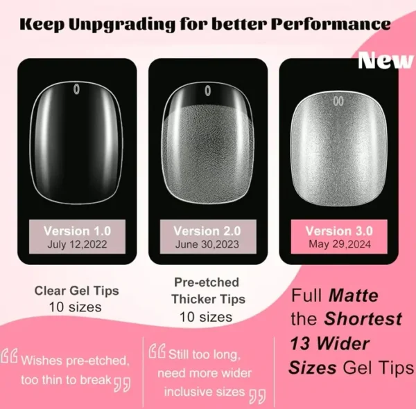 600 Nails XXS Circular Press-on Tips